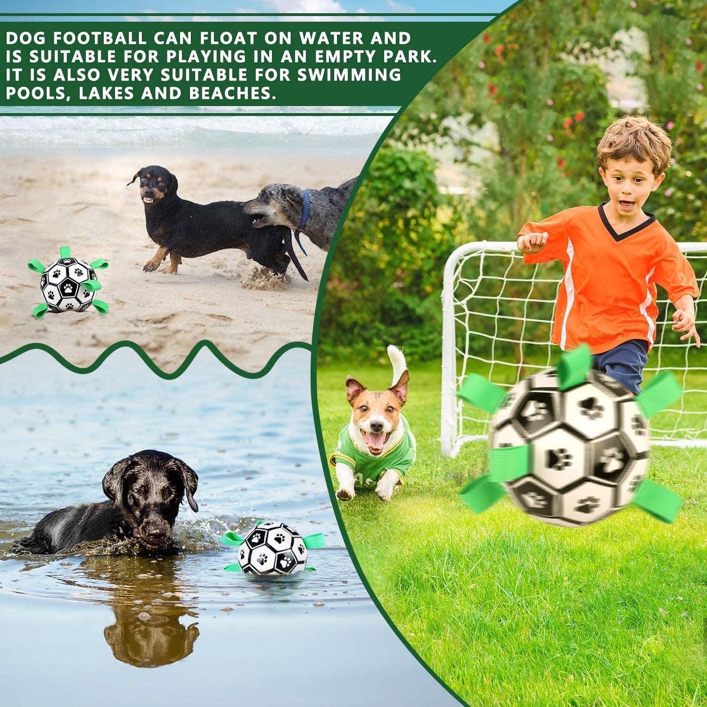 Juguetes para perros, Fútbol interactivo para mascotas, Accesorios para perros 