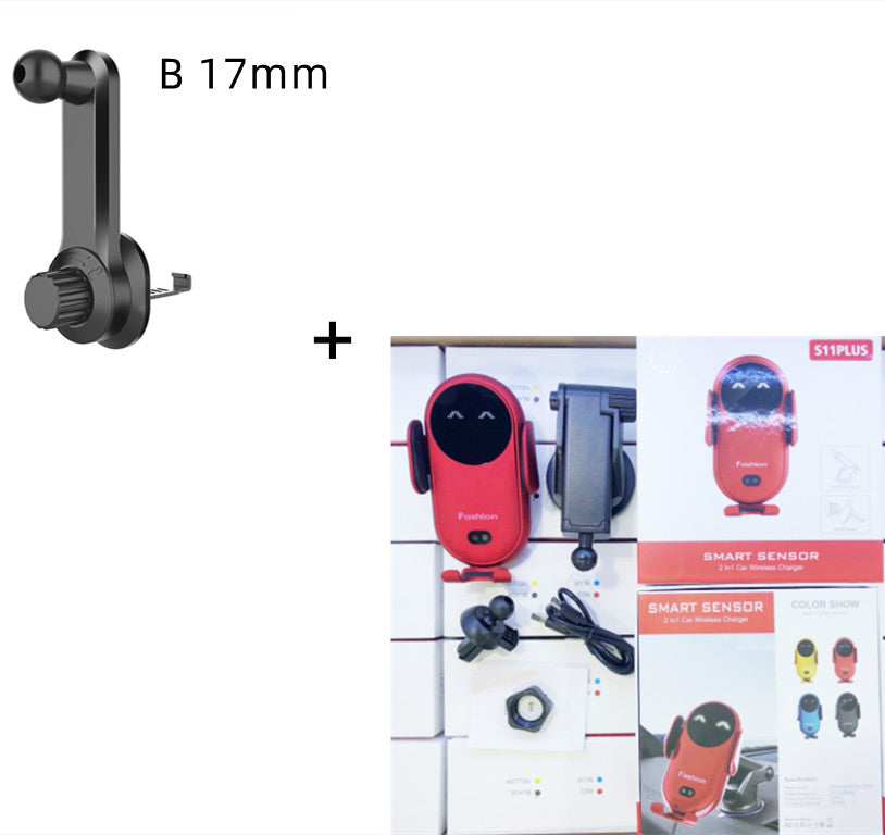 Carregador sem fio para carro com indução infravermelha Suporte para telefone para carro