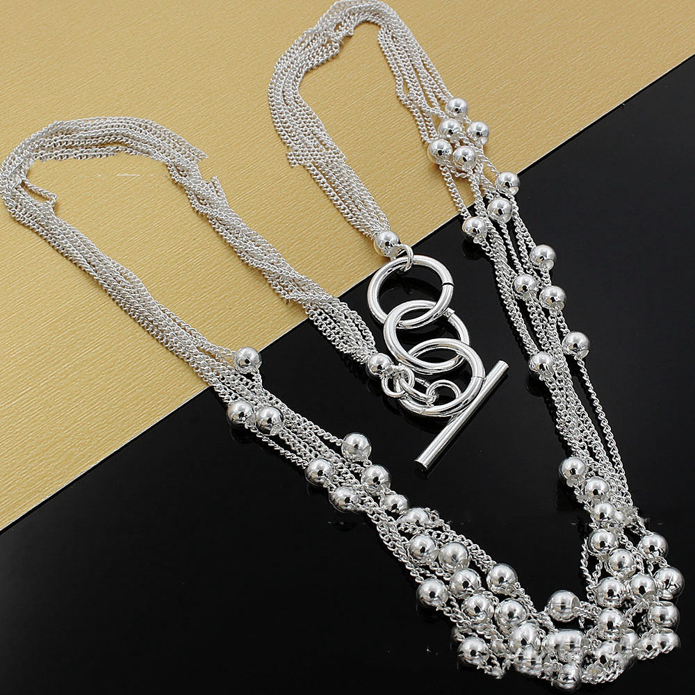 Joyería del collar de la gota, joyería de plata galvanizada