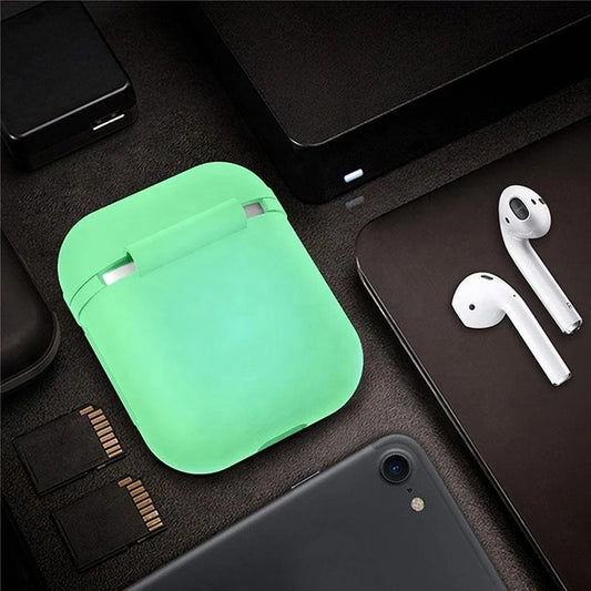 Bluetooth Earphone Case Storage Box Wireless Earphone Silicone Luminous