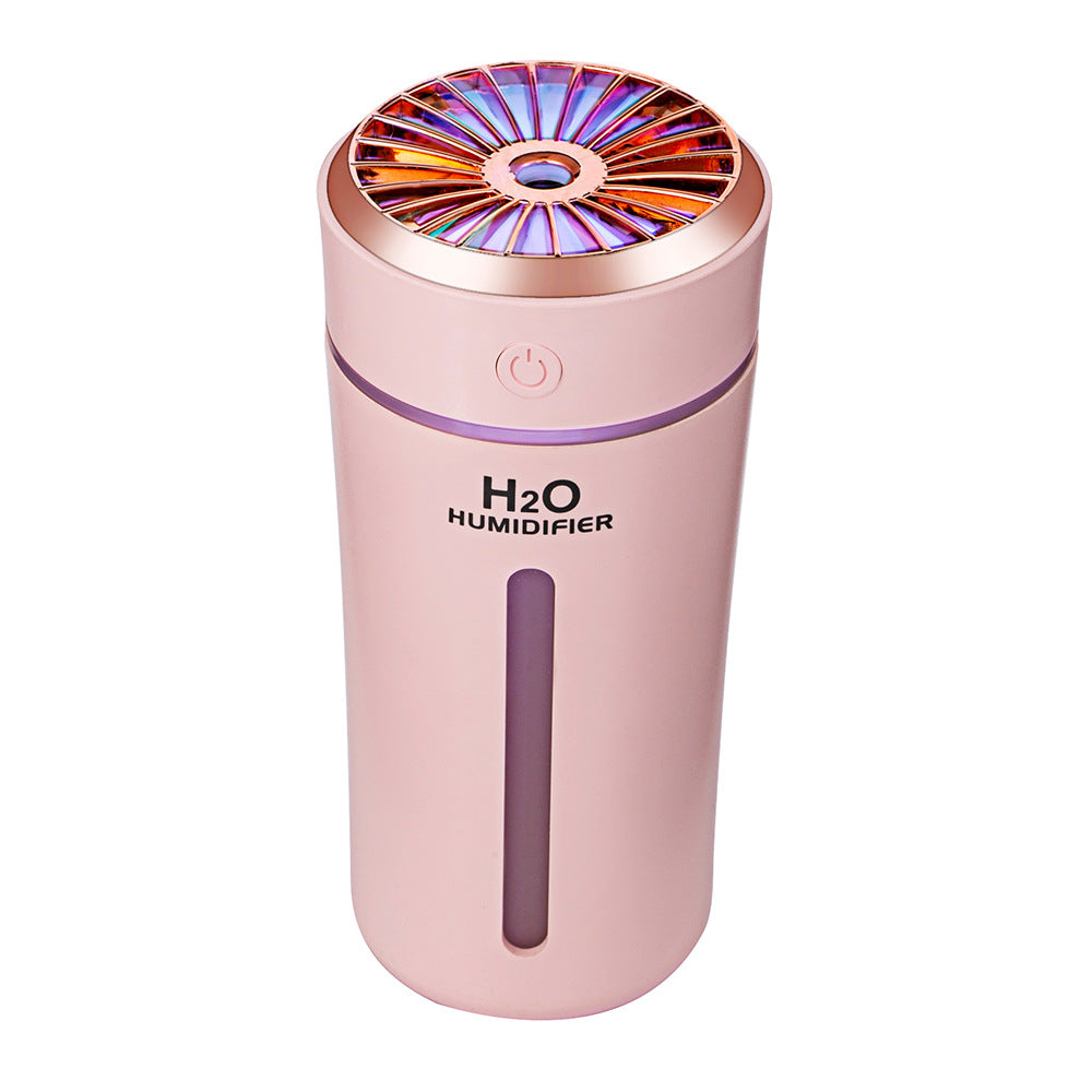 Humidificador de aire Aurora deslumbrante creativo, humidificador para uso doméstico o en coche, difusor USB