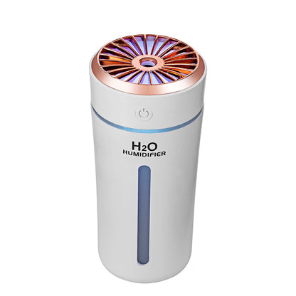 Humidificador de aire Aurora deslumbrante creativo, humidificador para uso doméstico o en coche, difusor USB