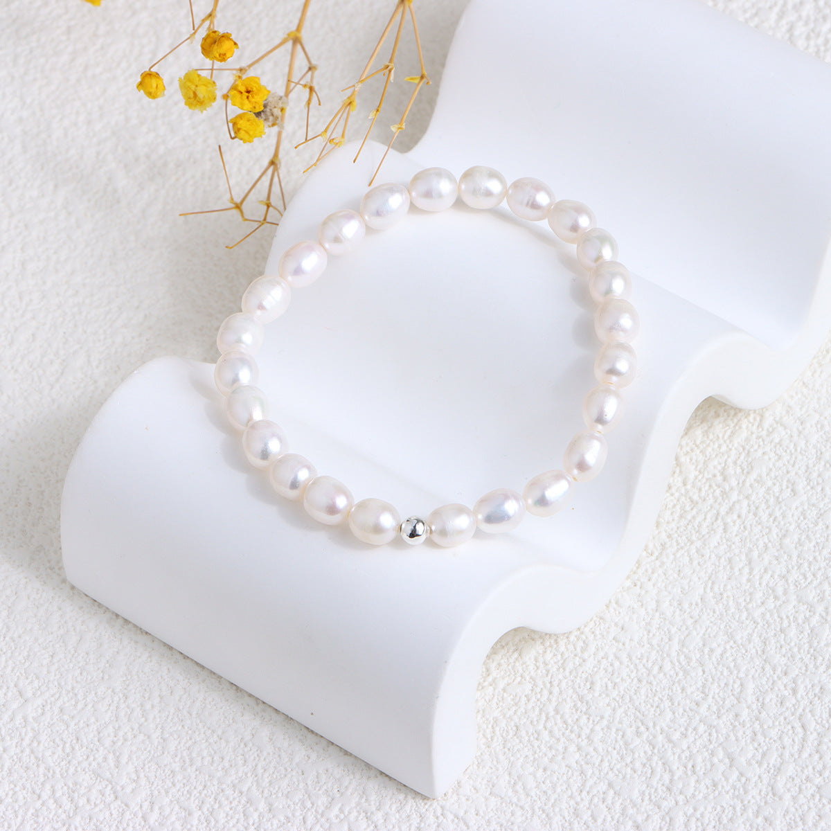 Freshwater Pearl Bracelet Female 14k Real Gold Plated