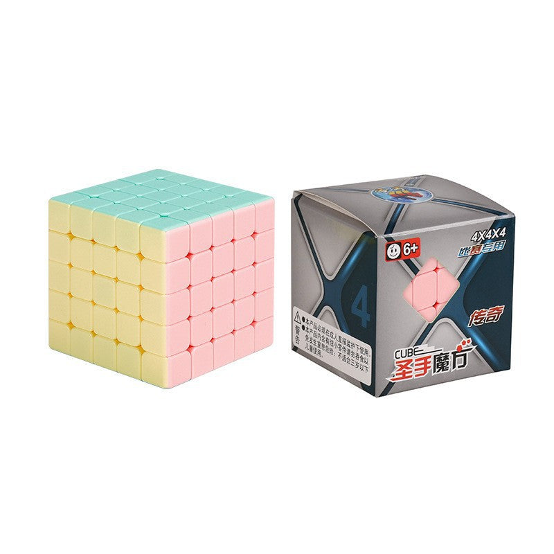 Holy Hand Legend Macaron Color Third-level Fun Introduction 2345-level Fidget Cube Pink Educational Toys