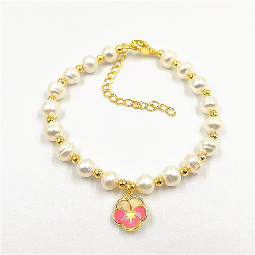 Women's Fashion Irregular Shaped Baroque Style Freshwater Pearl Bracelet