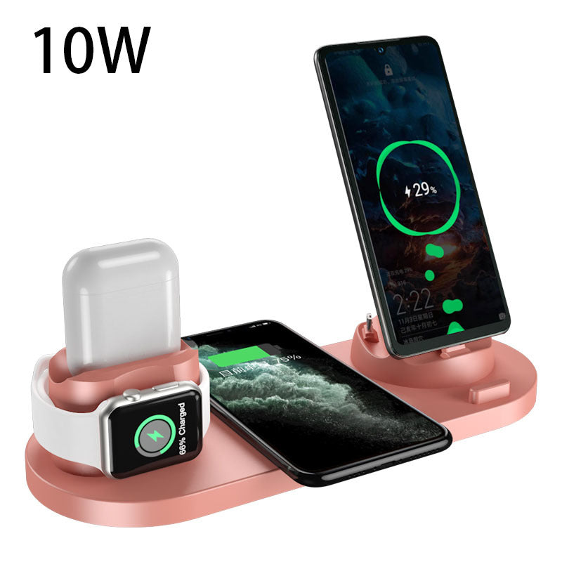 Wireless Charger For IPhone Fast Charging Pad For Phone Watch 6 In 1 Charging Dock Station