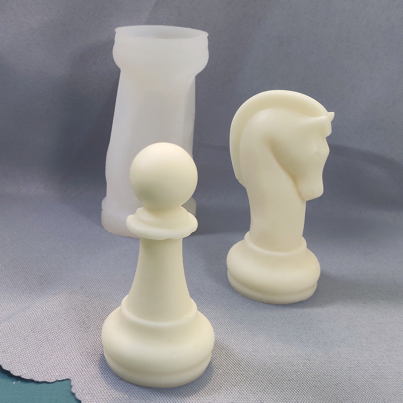 Chess Scented Candle Silicone Mold DIY