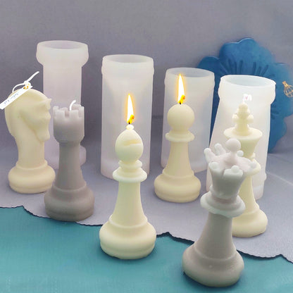 Chess Scented Candle Silicone Mold DIY