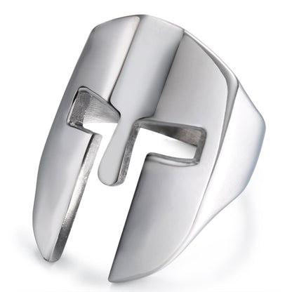 Mask Titanium Steel Personality Men's Stainless Steel Ring