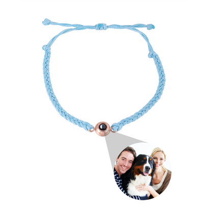 Pulsera personalizada con proyección de fotos en color, joyería para hombres y mujeres, regalo del día de San Valentín