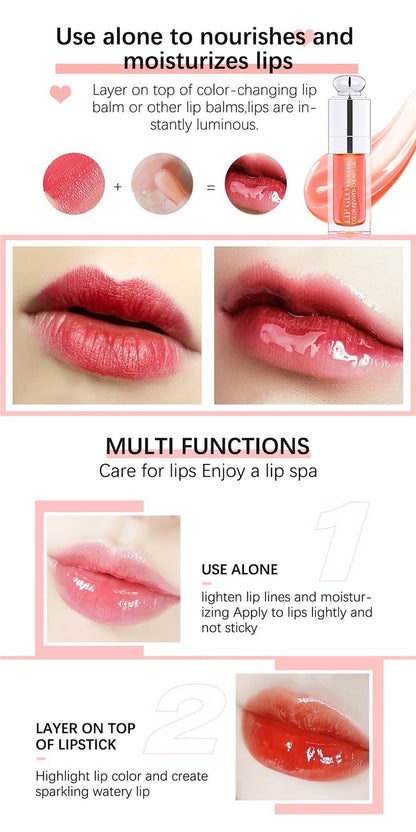 Brillo de labios Lápiz labial Hidratante y nutritivo Laca de labios Brillo de labios transparente