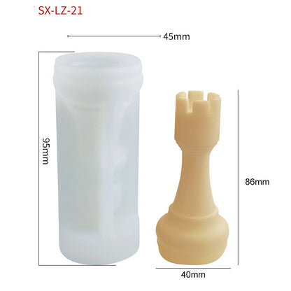 Chess Scented Candle Silicone Mold DIY