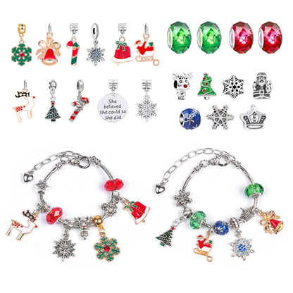 Children's Fashion Bracelet Christmas Snowman Set