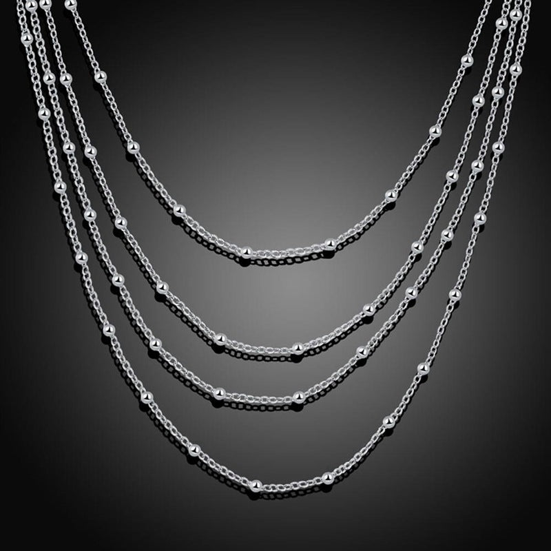 Joyería del collar de la gota, joyería de plata galvanizada