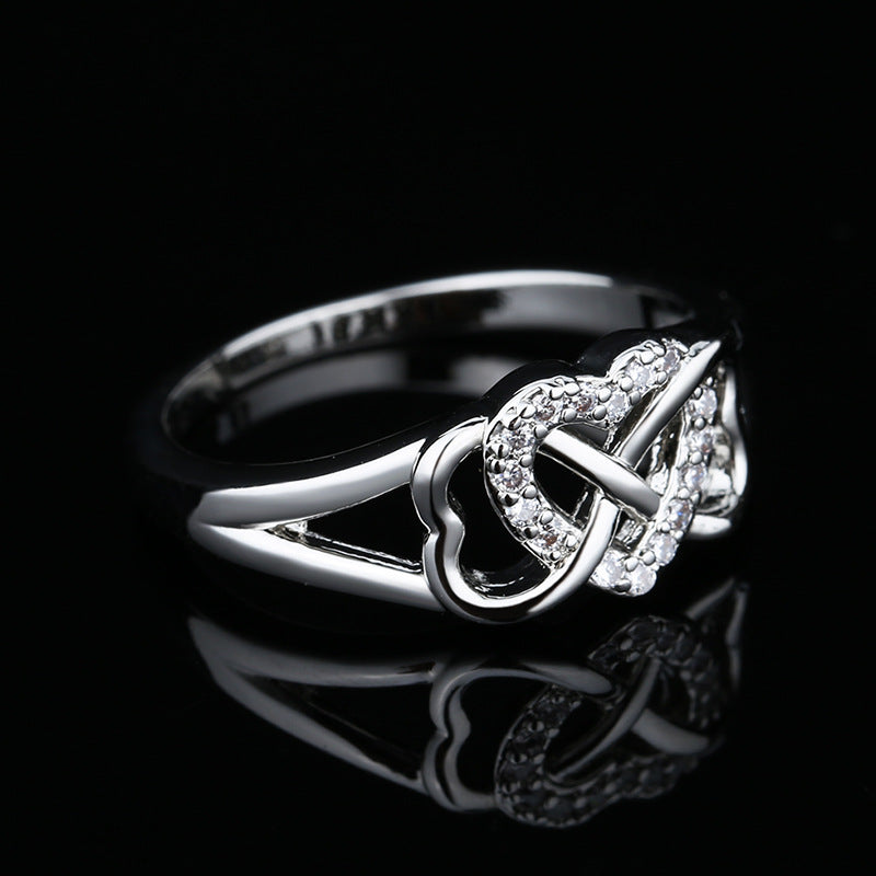 Hollowed Heart Shape Ring