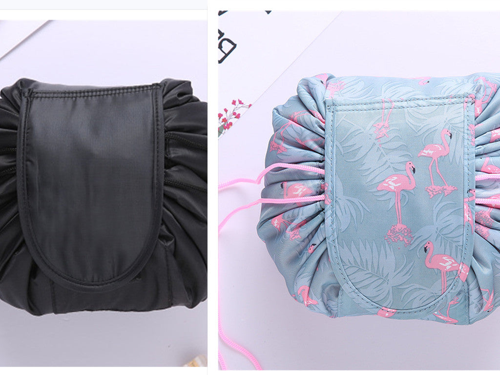 Small  Lazy Drawstring Cosmetic Bag Portable