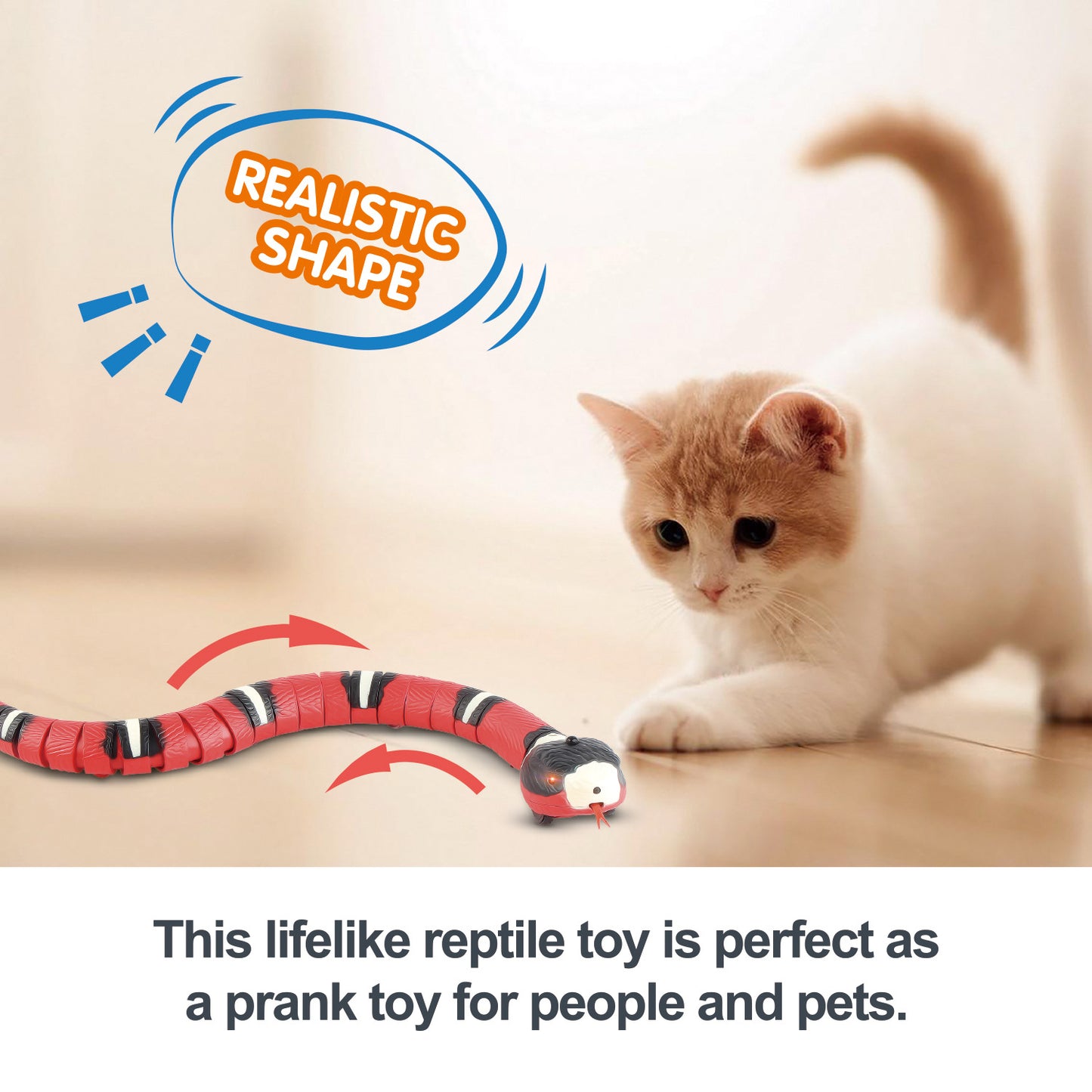 Smart Sensing Interactive Cat Toys Automatic Eletronic Snake