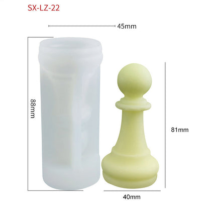 Chess Scented Candle Silicone Mold DIY