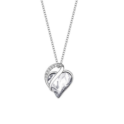 Collar geométrico en forma de corazón de plata 925, joyería, cadena de clavícula para mujer, regalo del Día de la madre de San Valentín