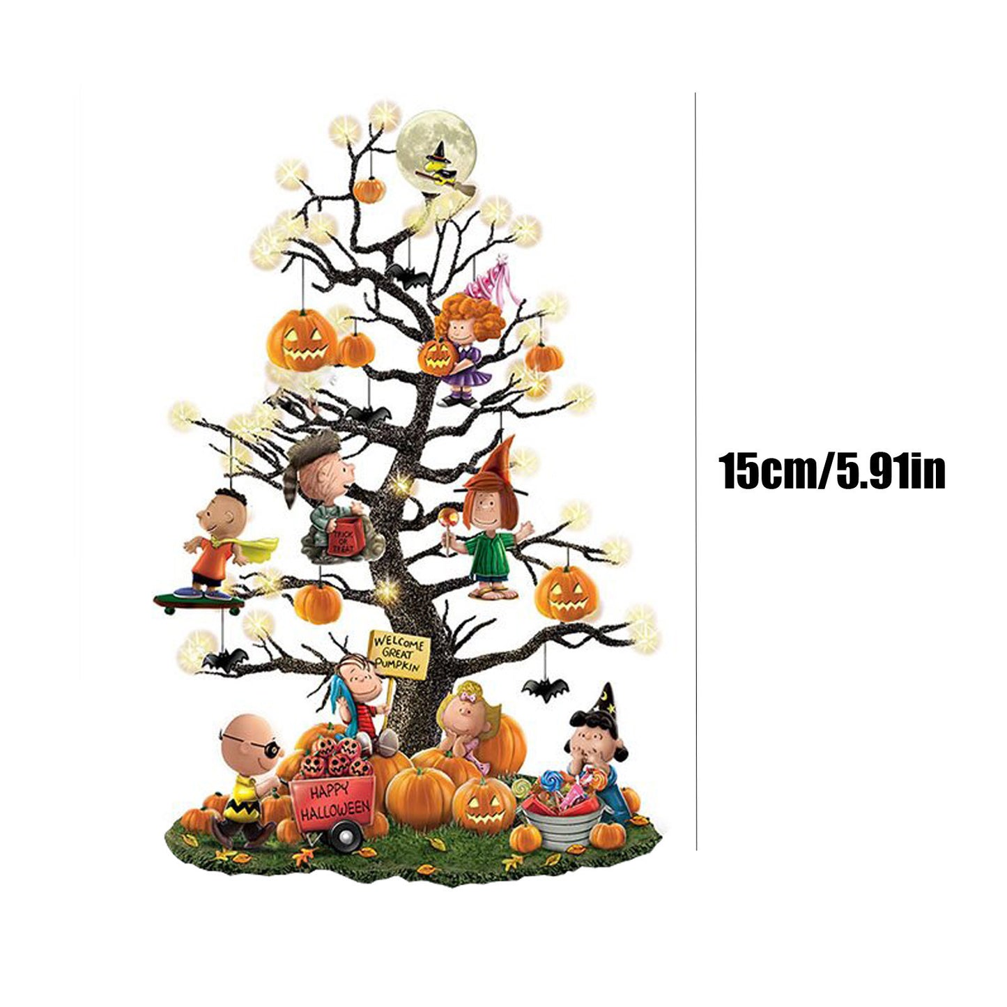 Halloween Acrylic Cartoon Tree Desktop Tree