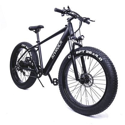 Bicicleta eléctrica Sivrock Ebike de 26 pulgadas con neumático ancho, Motor de 1000W, batería grande de 48V y 15Ah, bicicleta eléctrica de montaña Shimano de 7 velocidades