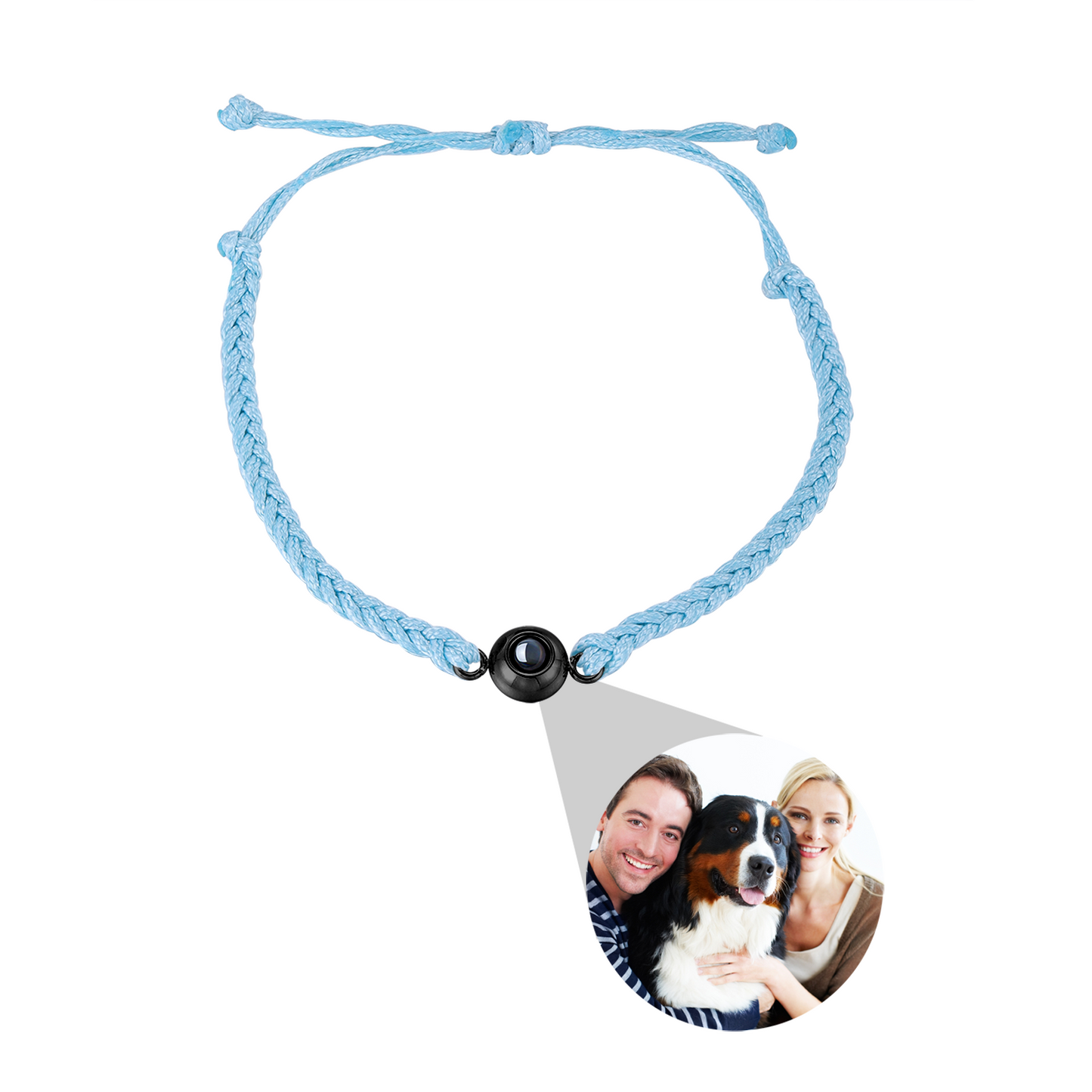 Pulsera personalizada con proyección de fotos en color, joyería para hombres y mujeres, regalo del día de San Valentín