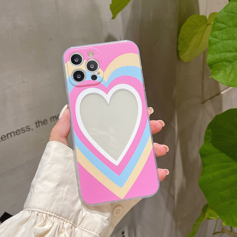 Photo Colour Pattern Love High Transparent TPU All-inclusive Soft Shell