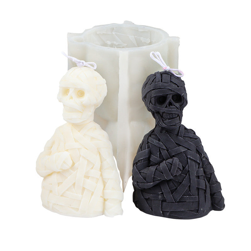 Zombie Skull Halloween Silicone Candle Mold