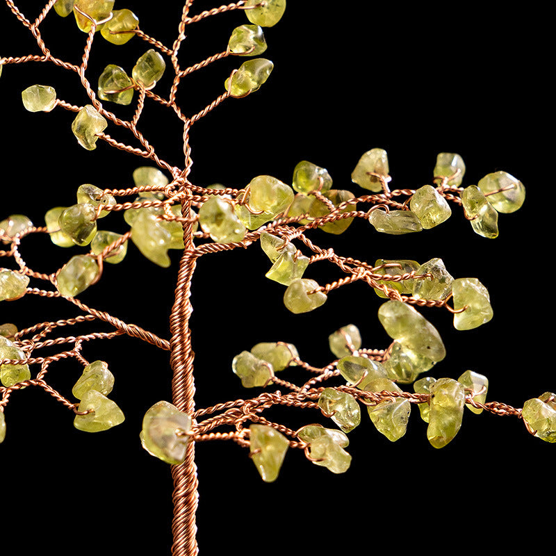 Árbol de la suerte de cristal Árbol de la suerte Pieza de ágata Árbol de la suerte