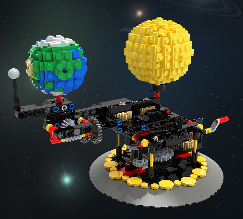 Simulate The Rotation Of  Moon Earth And Sun