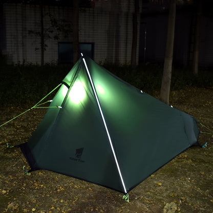 High-end Light Portable Climbing Pyramid Poleless Tent