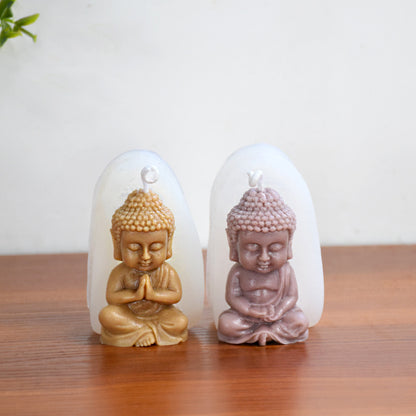 Vela aromaterapia silicona yeso colgante decoración hacer molde de vela de Buda