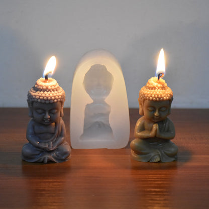 Vela aromaterapia silicona yeso colgante decoración hacer molde de vela de Buda