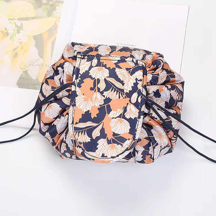 Small  Lazy Drawstring Cosmetic Bag Portable