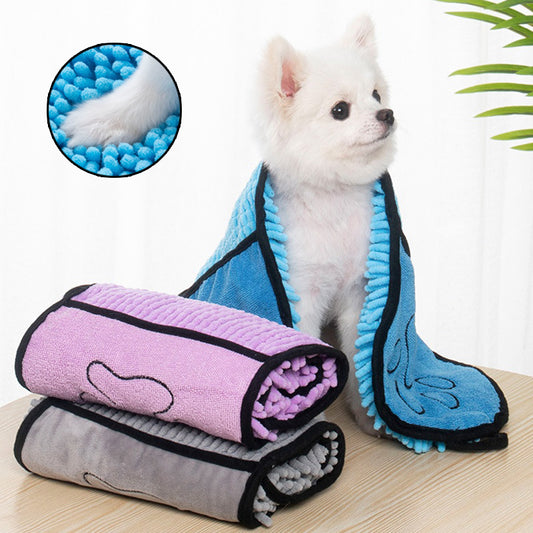 Toallas para perros y gatos, albornoz superabsorbente para perros, toallas de baño de microfibra, Toalla de baño para gatos de secado rápido para mascotas