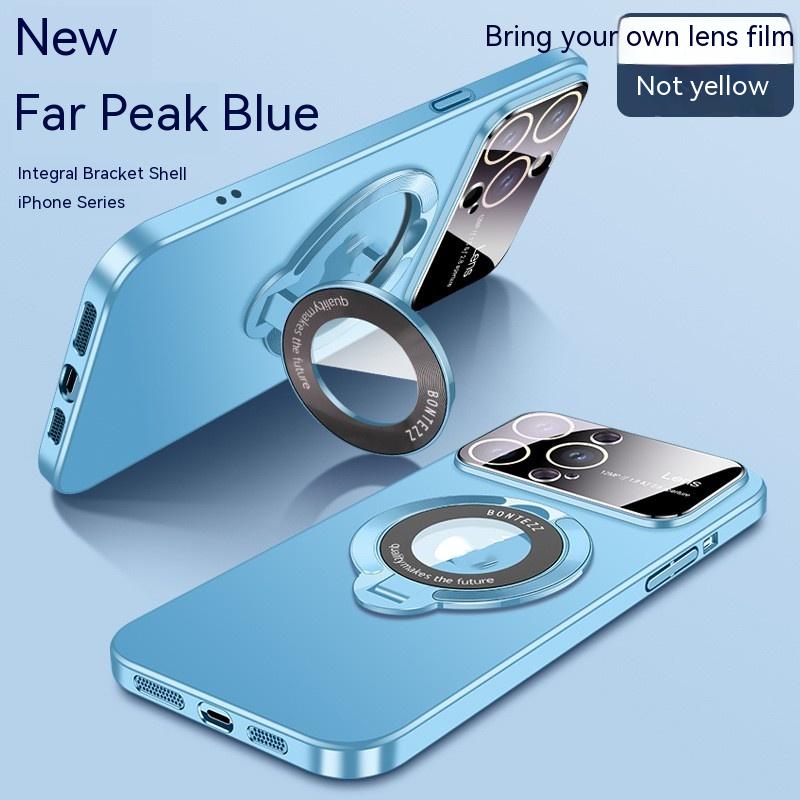 Large Window Magnetic Invisible Bracket Phone Case