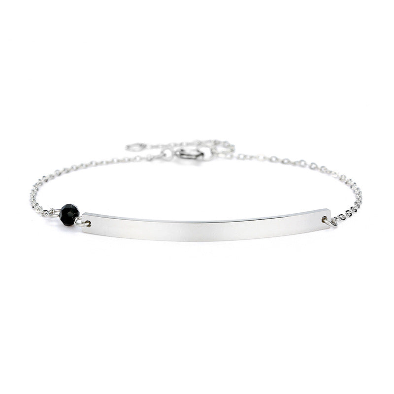 Pulsera De Acero Inoxidable Moda Simple Ahuecada