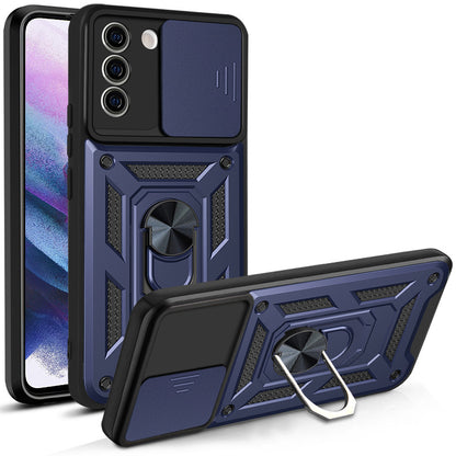 Funda protectora para teléfono con soporte de anillo magnético