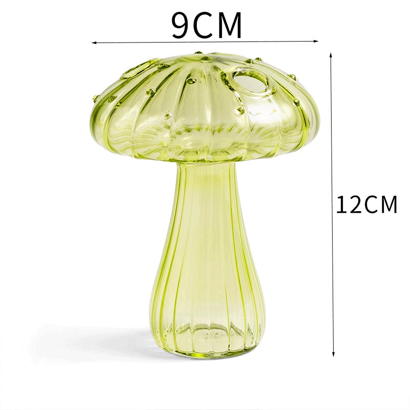 Frasco de aromaterapia para vaso de cogumelo de vidro doméstico