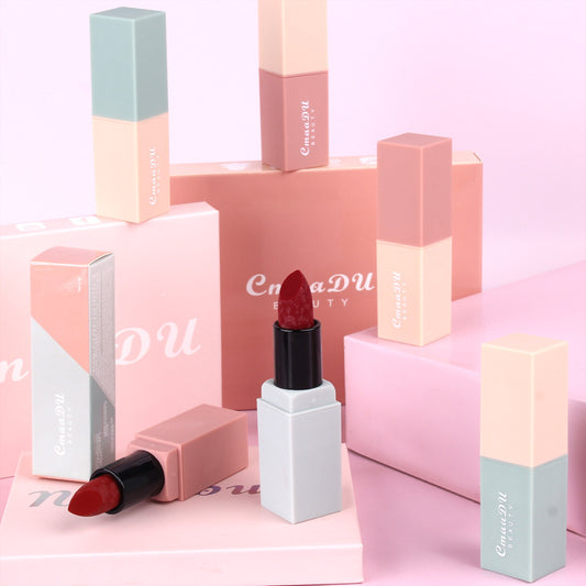 Lápiz labial mousse de terciopelo de moda para mujer