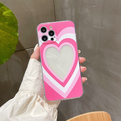 Photo Colour Pattern Love High Transparent TPU All-inclusive Soft Shell