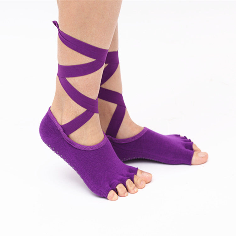 Five-finger Socks Fingerless Non-slip Yoga Socks Women