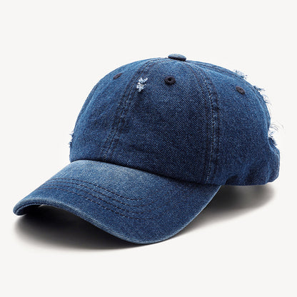 Hole Denim Men And Women General Baseball Caps