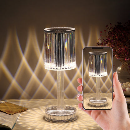 Nova lâmpada de mesa cristal decoração do hotel diamante romântico quente led para decoração casa presente romântico luz da noite