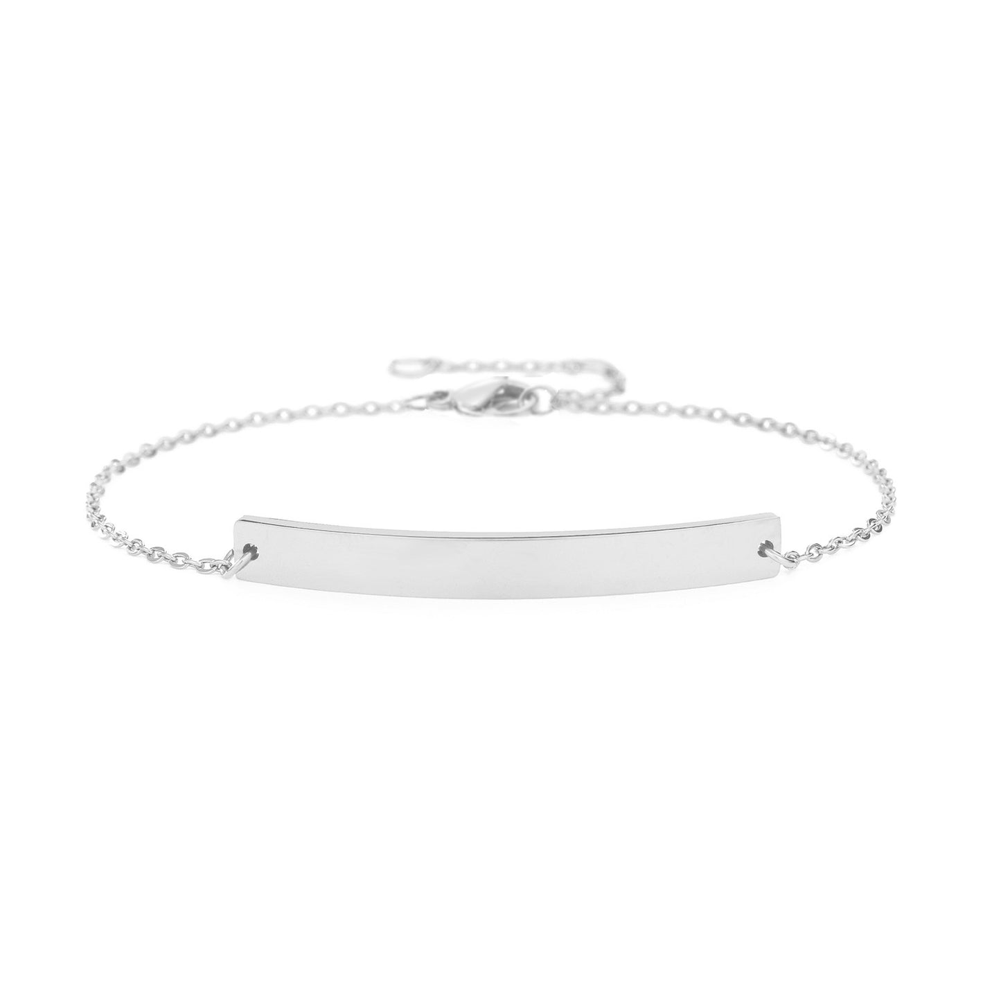 Pulsera De Acero Inoxidable Moda Simple Ahuecada