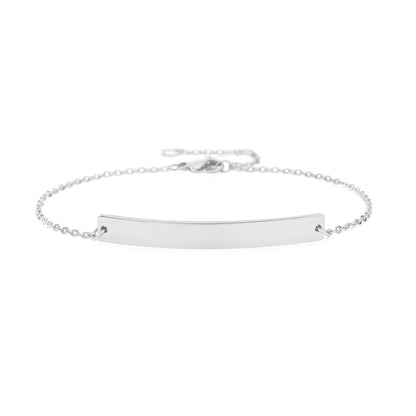 Pulsera De Acero Inoxidable Moda Simple Ahuecada