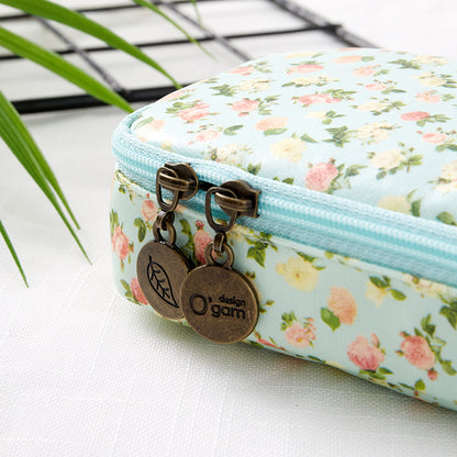 Pastoral Floral Simple Multifunctional Student Stationery Pencil Storage Bag