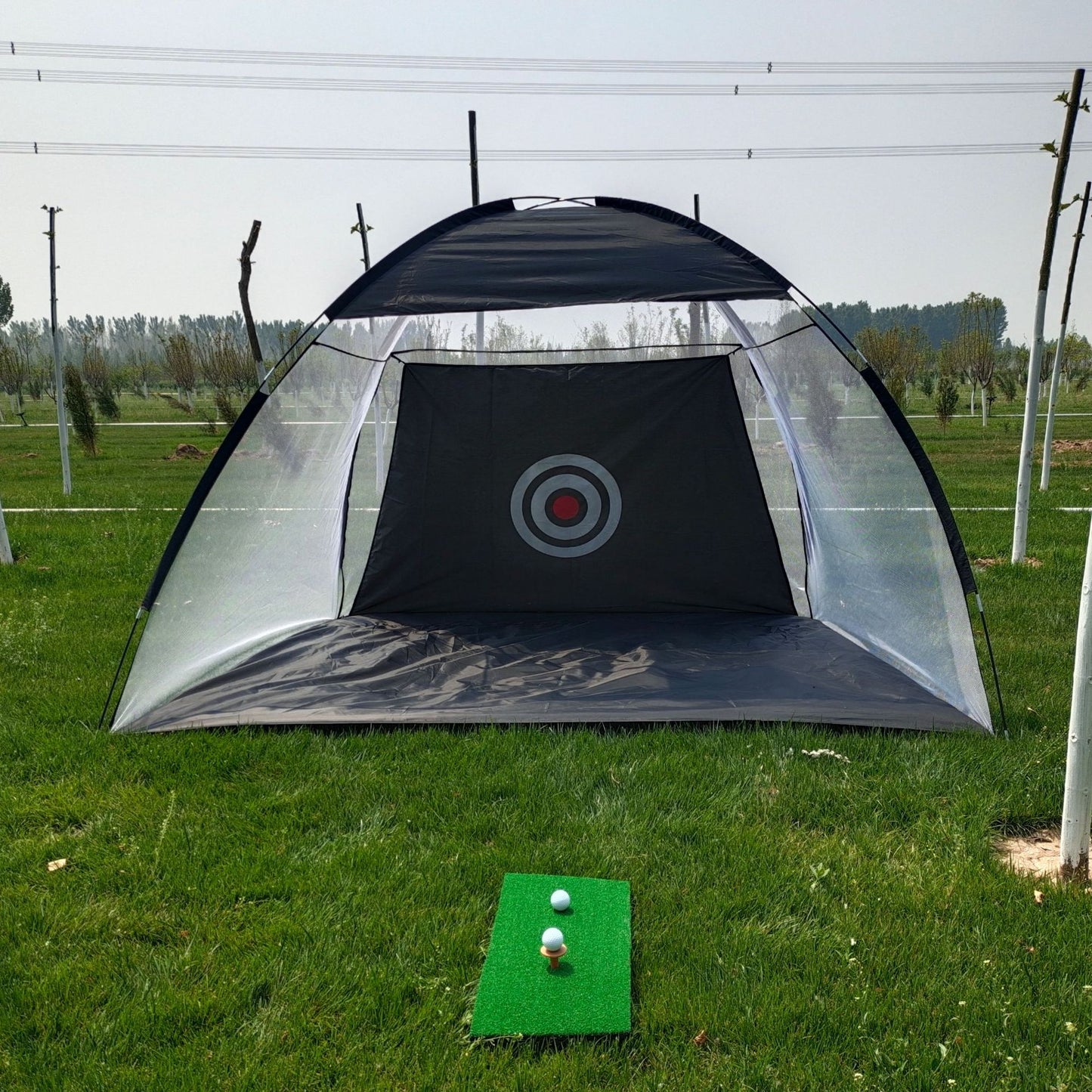 Tenda de rede para prática de golfe, gaiola para bater, jardim, pastagem, equipamento de treinamento de golfe, malha ao ar livre