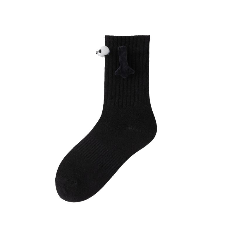 Hand Holding Socks Men's And Women's Couple Cotton