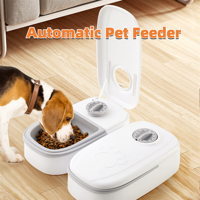 Alimentador automático para animais de estimação, dispensador de comida inteligente para gatos, cães, temporizador, tigela de aço inoxidável, alimentação automática para cães e gatos, suprimentos para animais de estimação